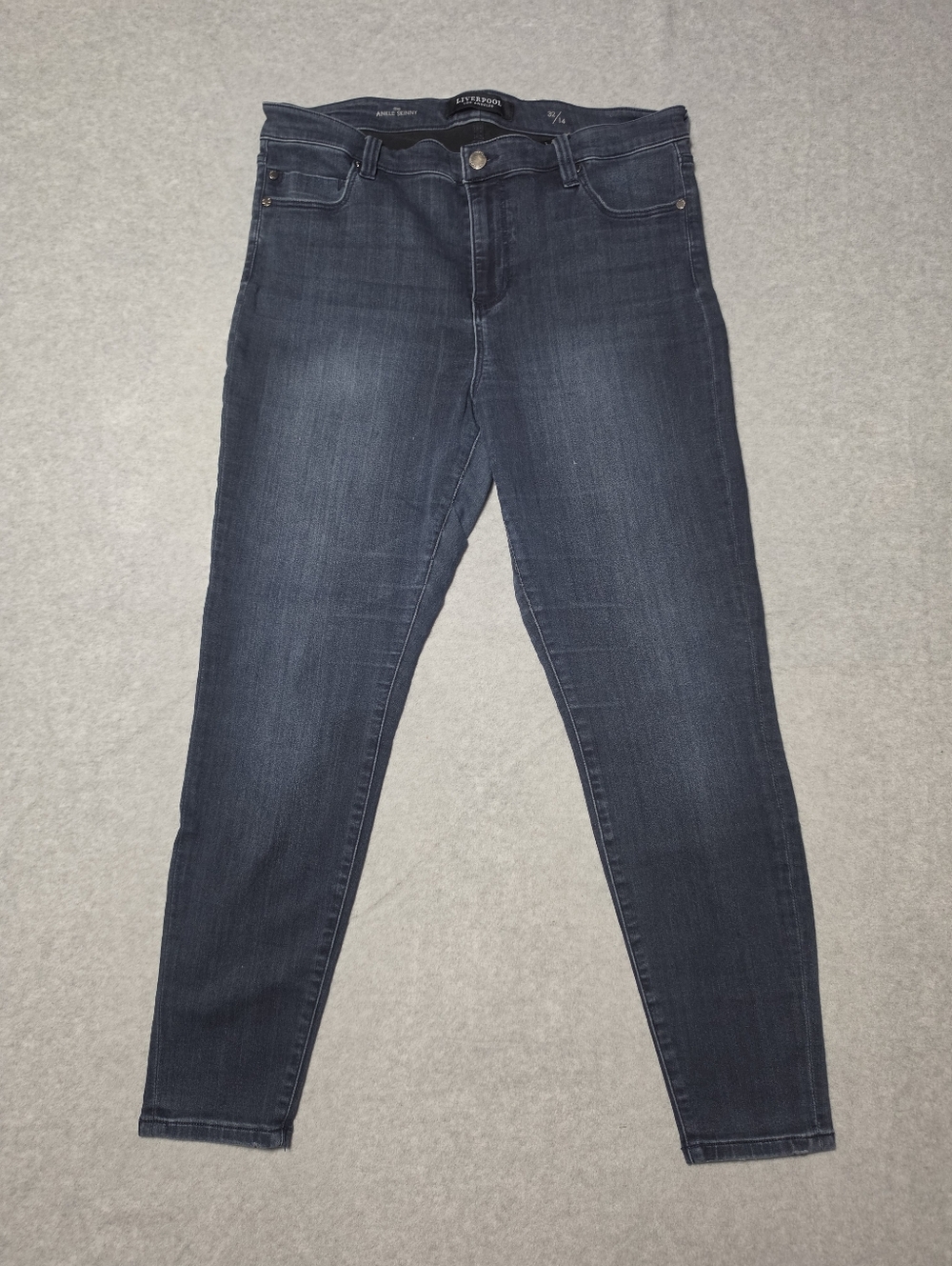Ankle Skinny Liverpool Jeans 14 Stretch Denim Pants Office Casual
